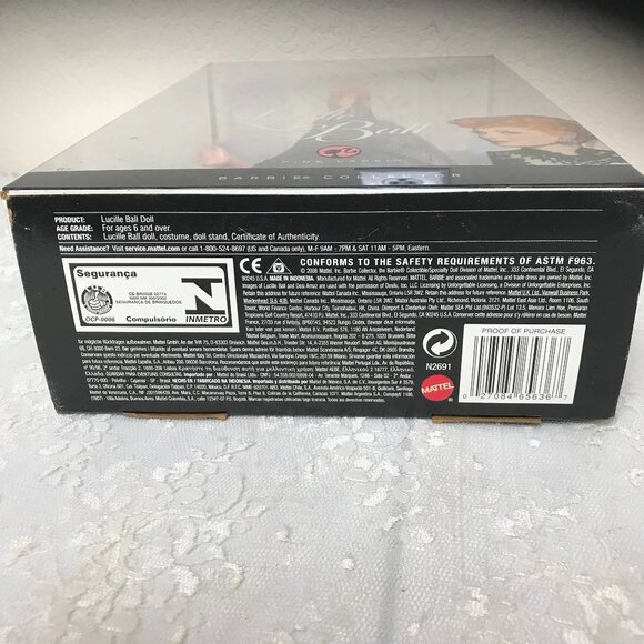 Mattel 2008 Lucille Ball Legendary Lady of Comedy Pink Label Collector Edition - Picture 4 of 4